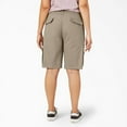 thumbnail image 2 of Dickies Women's Plus Relaxed Fit Cargo Shorts, 11", Desert Sand, 20W, 2 of 5