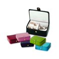 thumbnail image 1 of Budd Leather 542559L-1 Lizard Grain Ladies Jewelry Box - Black, 1 of 1