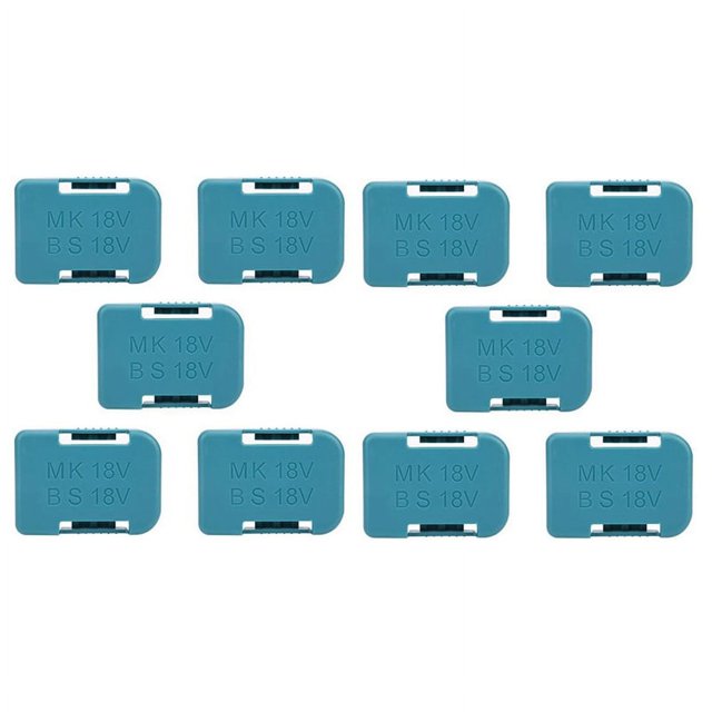 10 Piezas Nuevas para 18V Dispositivos de FijacióN BateríA Almacenamiento Rack , Soporte (Azul)