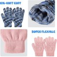 thumbnail image 3 of TAGVO 6 Pairs Kid's Winter Magic Gloves, Children Stretchy Warm Magic Gloves, Boys or Girls Knit Gloves, Unisex Knit Full Finger Mittens for Toddler, 3 of 7