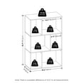 thumbnail image 3 of Furinno Daly 6-Cube Irregular Cubes Bookcase, Bookshelf, Storage Organizer, White, 3 of 6
