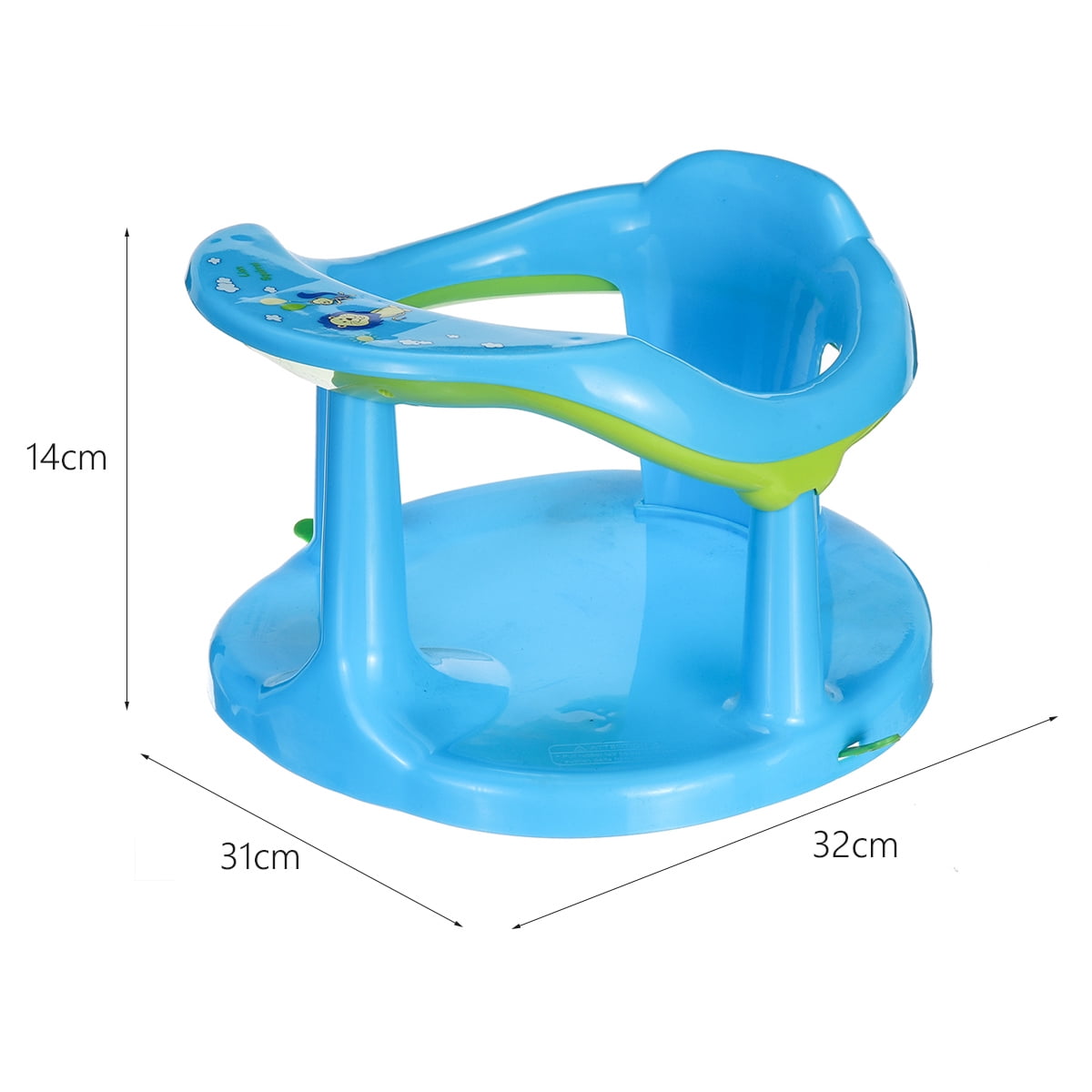 blue baby bath seat