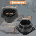 thumbnail image 3 of 2 Piezas Caliente Aire Ventilación Salida 75mm Automático Automóvil Calentador Polvo Aire Acondicionado, 3 of 8