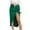Green, variant on OAVQHLG3B Womens Midi Skirt Solid Color High Waist High Slit Fashion Casual Loose Flowy Comfy Irregular Satin Long Skirt
