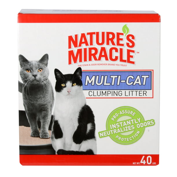 Nature's Miracle MultiCat Clumping Cat Litter, 40 lb