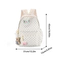thumbnail image 3 of SGMVNU Polka Dots Backpack Large Capacity Lightweight Multi Compartments Bookbag for Elementary Middle High School Students, Yellow, 3 of 4