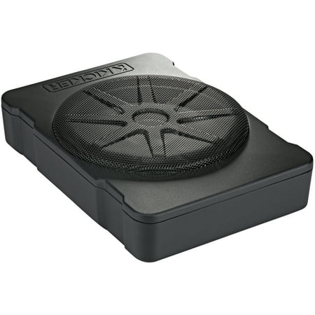 KICKER - Hideaway 10" Compact Powered Subwoofer - Black