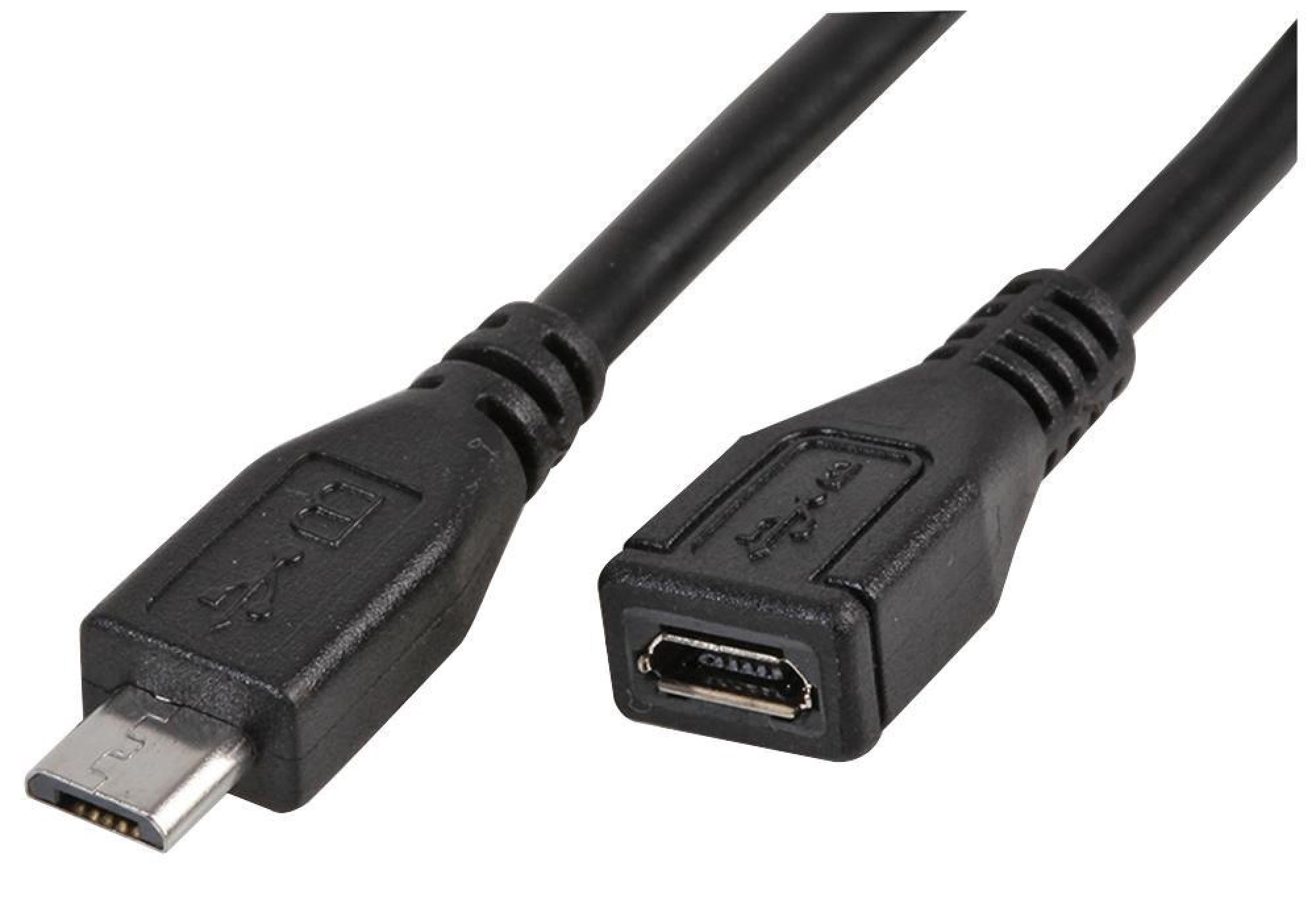 Câble RS Pro USB-C Mâle Vers Micro USB B Mâle - 2 Mètres - Neuf