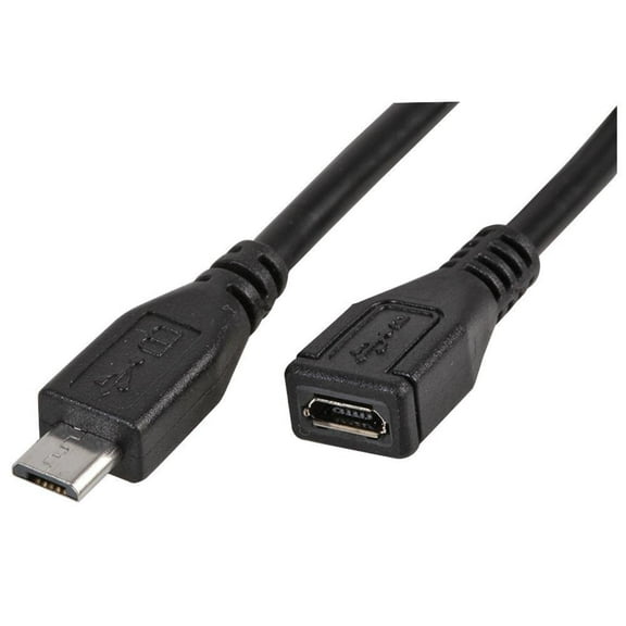 PRO SIGNAL - Micro USB Extension Lead, Male to Female 0.5m
