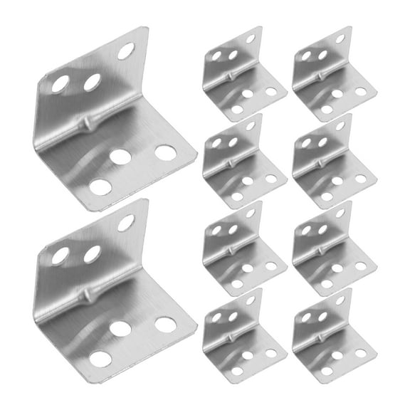 RENACLIPY Metal Shelf Brackets Stainless Steel Heavy Duty Wall Mount Supports for Furniture and Home Organization