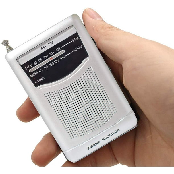 MIKA Portable Pocket Handheld AM FM Radio Battery Operated, Mini Radio, Long Range Reception