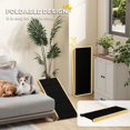 thumbnail image 3 of Adjustable Natural Wood Dog Ramp - Foldable Pet Stair for Beds & Couches - Small/Medium Dogs Up to 33lbs - Easy Storage & Safe Ascent, 3 of 7