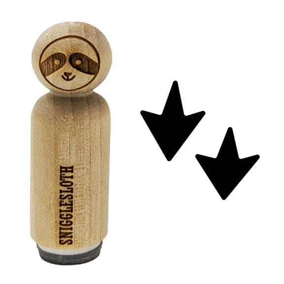 Duck Goose Footprint Track Rubber Stamp for Scrapbooking Crafting Stamping - Medium 1 Inch