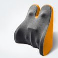 thumbnail image 2 of Huanglei Back Support Pillow For Chair Lumbar Support Pillow For Car Gaming Chair Memory Foam Back Cushion With Removable Pillowcase Ergonomic For Improve Sitting Posture, 2 of 5