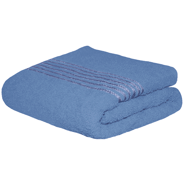 Toalla Baño Completo MELOCOTTON HOGAR 150x80cm Azul