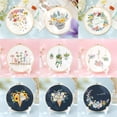 thumbnail image 6 of Fashion Multi-Color Flowers Plants Pattern Painting Home Decoration Handmade Embroidery Starter Kit Embroidery Cross Stitch DIY 5, 6 of 8
