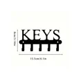 thumbnail image 2 of 1Pc Metal Wall Mounted Key Holder Black Decorative Hook Suitable For Hanging Keys Towels Clothes Organizer For Entryway Kitchen Office Durable Metal Hook Suitable For Daily Use Key Rack, 2 of 5