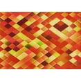 thumbnail image 1 of Ahgly Company Machine Washable Indoor Rectangle Transitional Neon Red Area Rugs, 5' x 8', 1 of 7