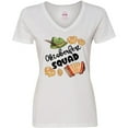 thumbnail image 3 of Inktastic Oktoberfest Squad Hat, Accordion, Pretzels Women's V-Neck T-Shirt, 3 of 5