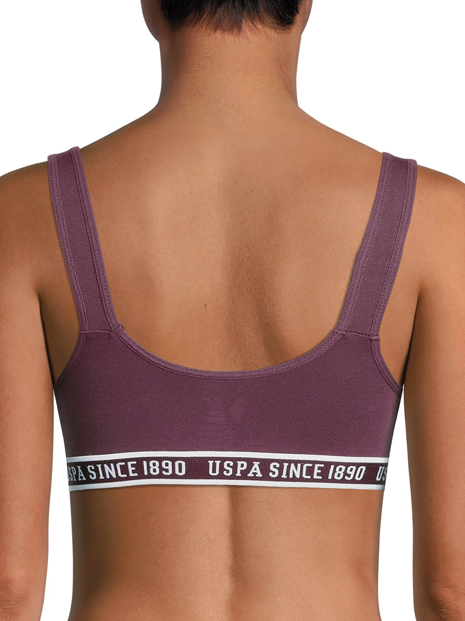 U.S. Polo Assn. Women's Tag-Free Sports Bra Set, 3-Pack - image 4 of 4