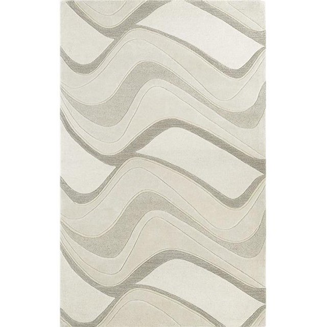 HomeRoots 352358 3 ft. 3 in. x 5 ft. 3 in. Wool Ivory Area Rug