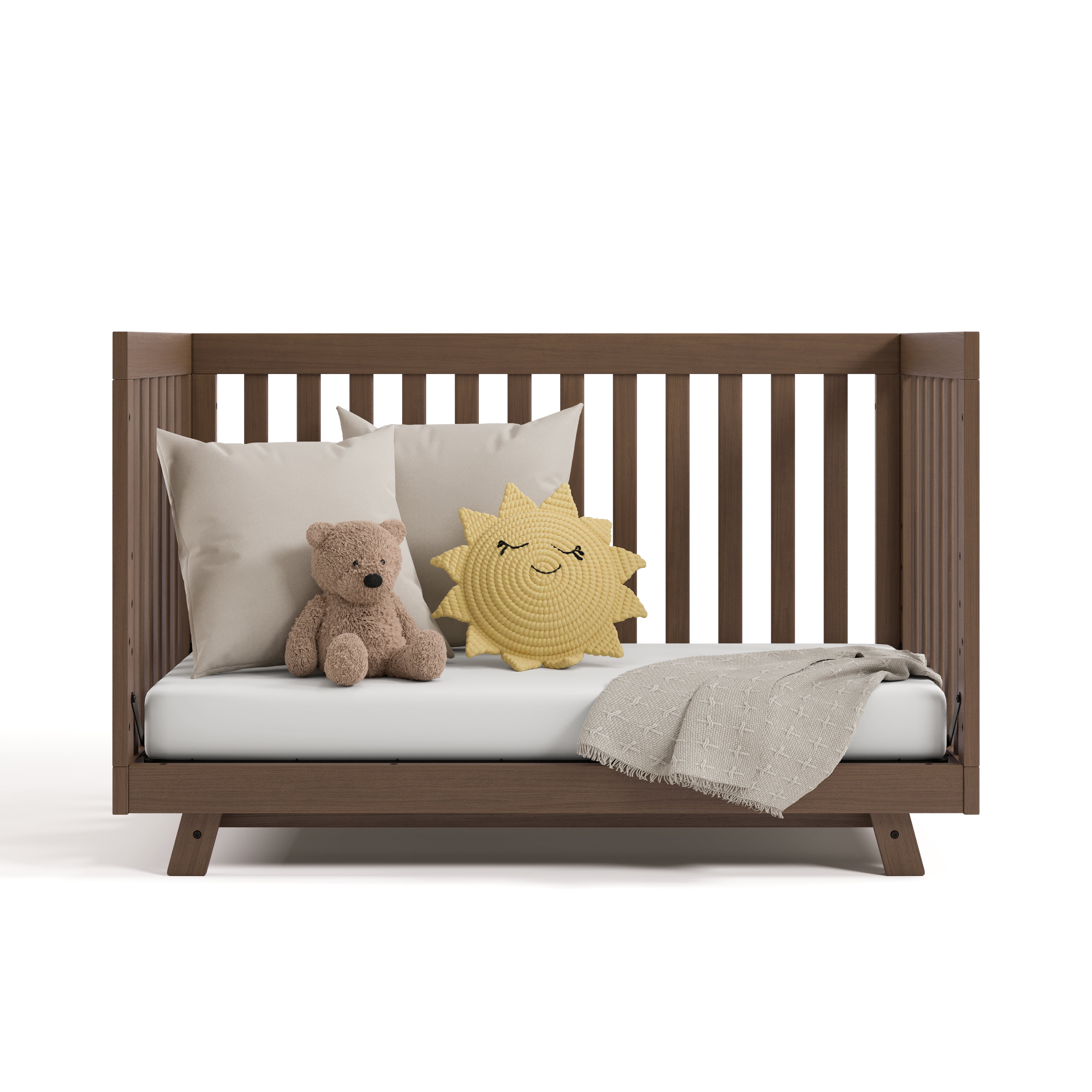 Storkcraft Beckett 3-in-1 Convertible Baby Crib, Hazelnut