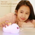 thumbnail image 6 of BNNG Cute Night Light, The New Bee Light Sensor Bedside Night Light USB Rechargeable Colorful Eye Protection Night Light Silicone Dimmable Nursery Nightlight for Kids Baby Toddler Decor Bedrooms, 6 of 8