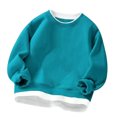 thumbnail image 2 of HIPYLO Kids Long Sleeve Crew Neck Sweatshirt Top Casual Loose Fit for Baby Toddler Girls Teen Tween, 2 of 3