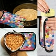 thumbnail image 5 of Yayeee Oven Mitts and Pot Holder Set of 4 Heat Resistant Kitchen Gloves Baking Hot Pad, Light Colorful Circles, 5 of 5