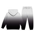 thumbnail image 6 of RUTAYY Boys 2 Piece Set City Graphic Long Sleeve Pullover Hoodie Jogger Pants Casual Everyday Wear Outfits, White, 6 of 6
