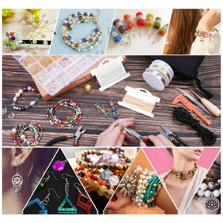 Jewelry Making Tools Kit Jewelry Making Supplies Wire Wrapping Kit with  Beading