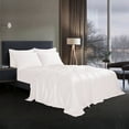 thumbnail image 3 of Modern Threads 6-Piece White Satin Sheet Set with Organizer Box, California King, 3 of 6