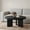black, variant on Round Coffee Table, 33.5" Coffee Table for Living Room, Wood Center Table, Small Space, Home Office, Easy Assembly