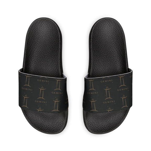 Gemini Zodiac Symbol Women's PU Slide Sandals