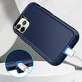 thumbnail image 5 of I-HONVA Compatible with iPhone 11 Pro Case,3-Layer Military Grade Drop Protection Anti-Slip Bumper Rugged Shockproof Dustproof Protection 5.8 inch Phone Case,Navy Blue, 5 of 7