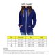 thumbnail image 4 of Sudadera con cremallera y cordón para mujer, chaqueta con cuello alto y manga larga, prendas de vestir con bolsillo para el trabajo, azul oscuro S, 4 of 4