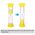 thumbnail image 4 of Uxcell 2 Minute Sand Timer, 6pack Small Sandy Clock, Count Down Sand Glass Yellow, 4 of 5