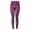 Purple, variant on Women's Yoga Printed Leggings Stretchy Workout Tights Running Gym Pants Base Layer Workout Stretchy Running Tummy Control Joggers Bottoms Gold XXL