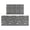 Gray Dinosaur Skeletons, variant on Green Alligators Icons Pattern Kitchen Rugs Sets Of 2,Anti Fatigue Kitchen Mat Rugs Non Slip Washable,Decorative Kitchen Floor Mats for Kitchen,Sink,Laundry,17"x30"+17"x47"