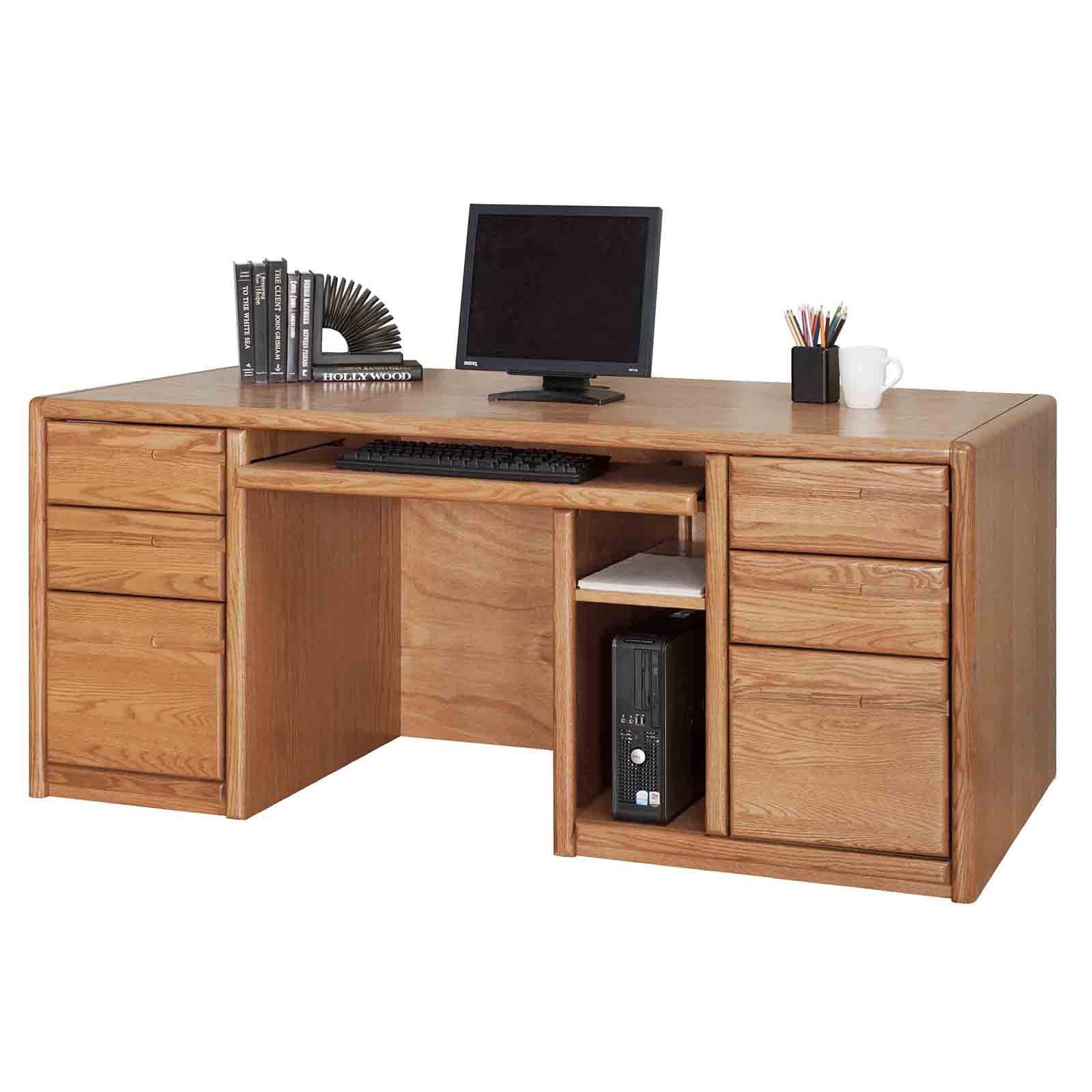 Martin Home Furnishings 00685 Contemporary Double Pedestal Computer Martin Home Furnishings 00685 Contemporary Double Pedestal Computer Desk Com