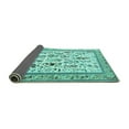 thumbnail image 2 of Ahgly Company Indoor Rectangle Persian Turquoise Blue Traditional Area Rugs, 2' x 5', 2 of 4