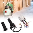 thumbnail image 4 of Brushed Speed Controller Kit24V500W Aluminum Alloy Brushed Electric Brushed Speed Controller Electric Bike Brushed Controllerwith Grip Highly Versatile, 4 of 5
