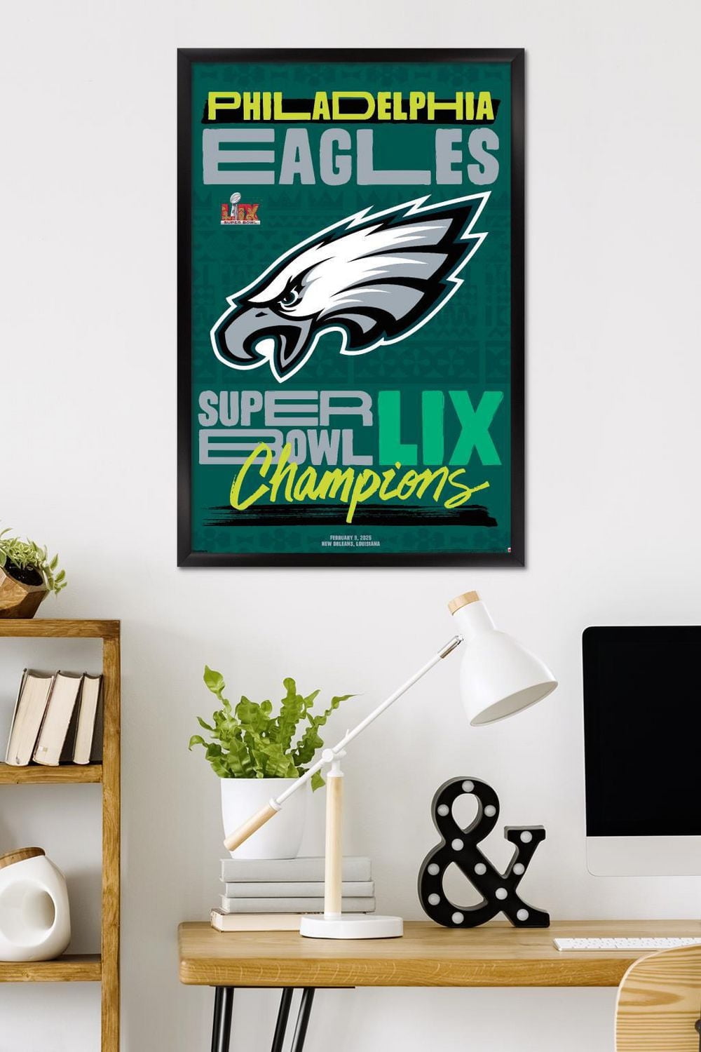 NFL Philadelphia Eagles - Super Bowl LIX Team Logo Wall Poster