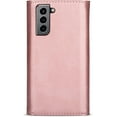 thumbnail image 5 of Wallet Case for Samsung Galaxy S22, Crossbody Neck Strap Lanyard Purse Handbag Shoulder Strap Cover with ID Card Holder Phone Case for Samsung Galaxy S22 XK Rose Gold, 5 of 14