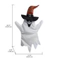 thumbnail image 5 of WAY TO CELEBRATE 28" GHOST WITH WITCH HAT ORANGE, 5 of 5