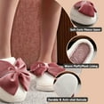 thumbnail image 6 of BERANMEY Women's Slippers with Memory Foam Plush Soft House Slippers for Women Non-Slip Indoor Outdoor Cozy Fluffy Warm Bedroom Slippers with Cute Bow Ideal Gift for Her, 6 of 7