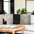 thumbnail image 3 of 18x18 Black/White Genuine Cowhide Pillow Covers Double Sided Highlands Cowhide Pillow, 3 of 15