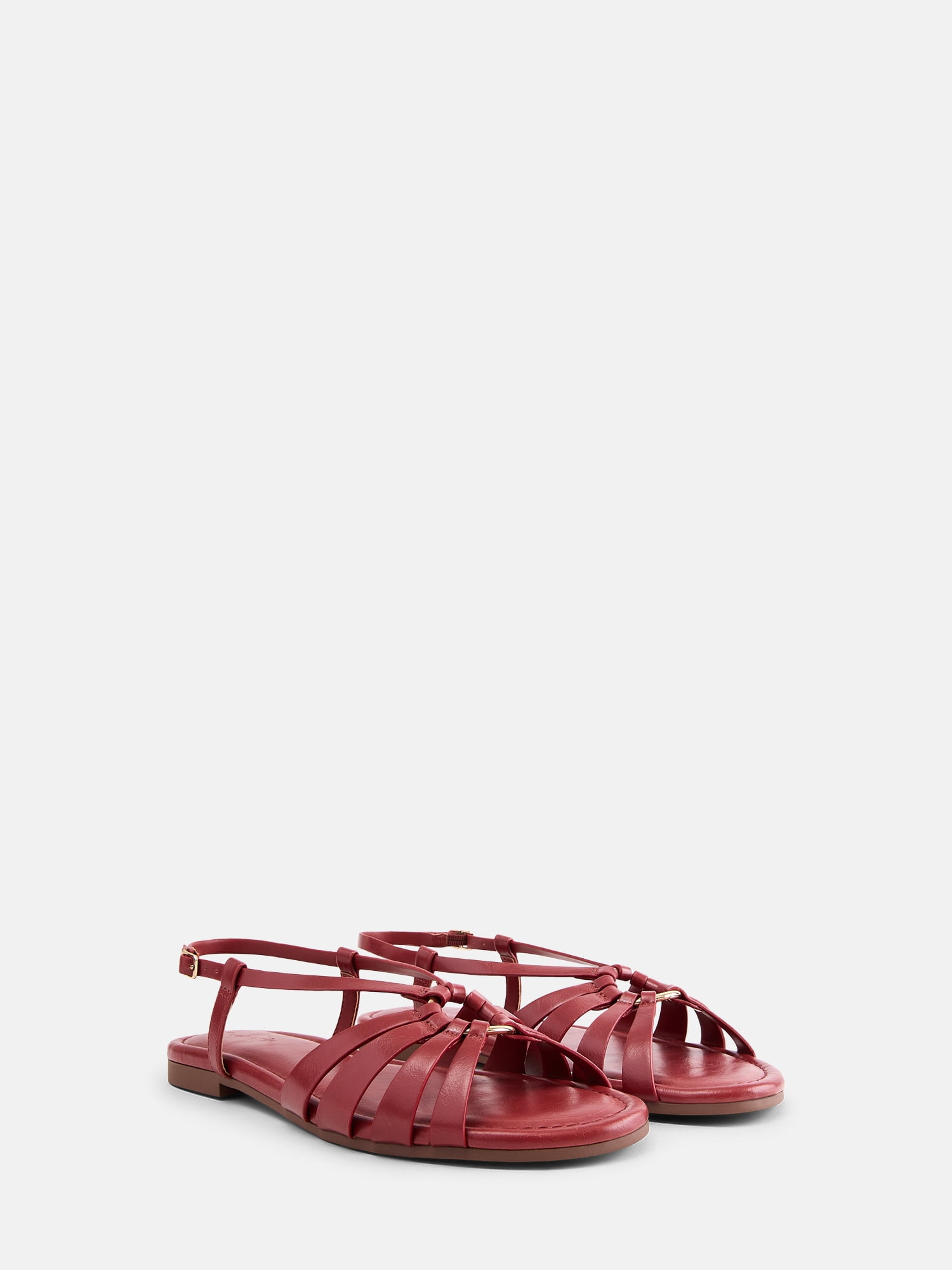 Scenario Women's Strappy Circle Flat Sandals