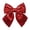 Red, variant on Xingjin Glitter Bow Ornaments, Christmas Tree Bows With Hollow-Out Design, Holiday Wreath Accent For Xmas Tree And Party Decor