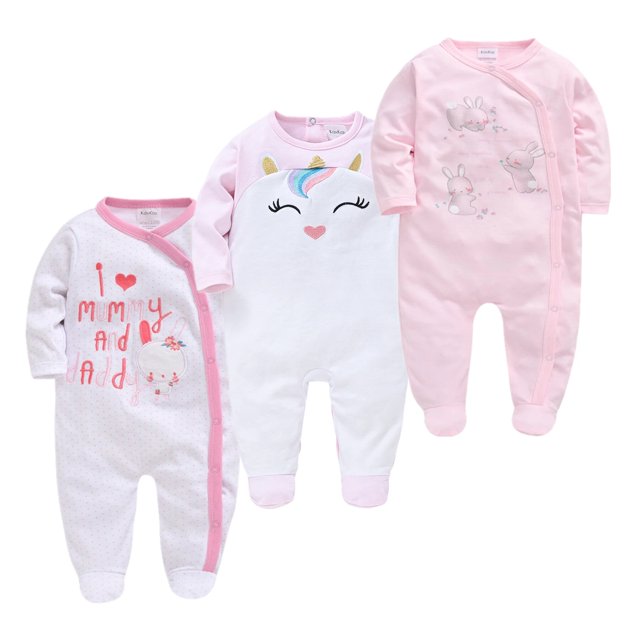 5 uds. Pijamas de bebé niña niño Pijamas bebe fille algodón transpirable suave ropa bebé recién nacido Pijamas bebé Pjiamas